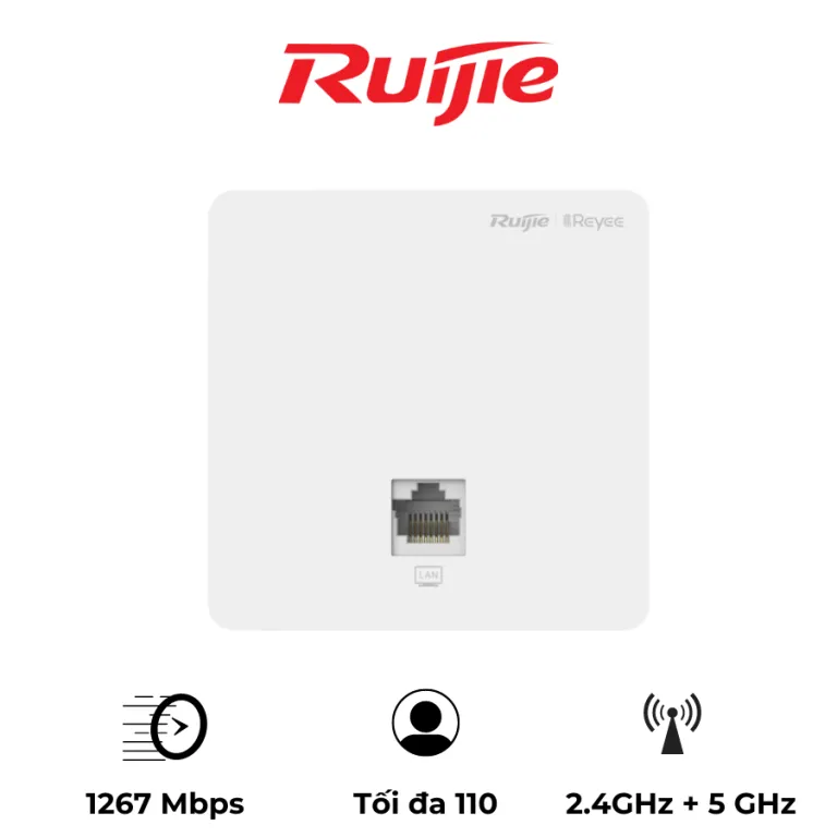 Bộ phát wifi âm tường RUIJIE RG-RAP1200(F)