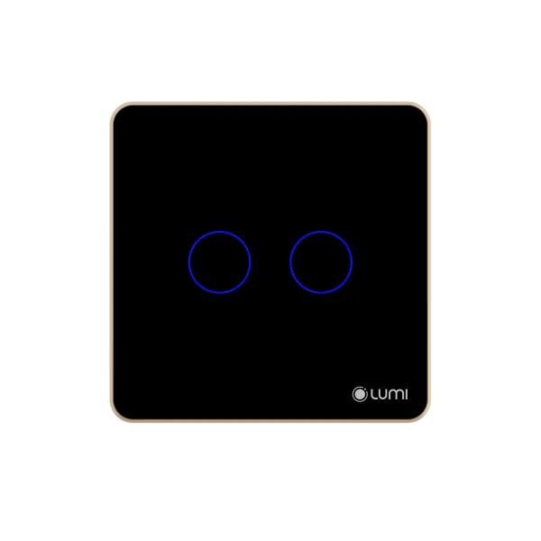 Công tắc cổng thông minh Luto cổng 2 nút | Vuông (Trắng)