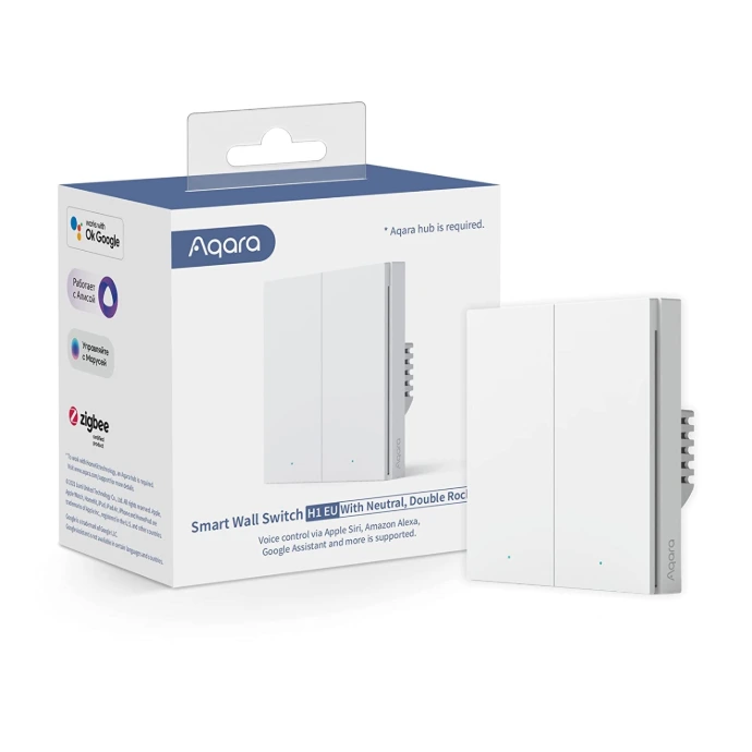 Công tắc Aqara H1 EU Smart Switch White/Grey – Quốc Tế
