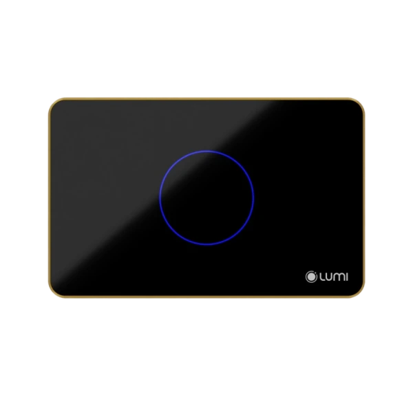 Công tắc cảm ứng Luto kính phẳng, viền thẳng – 1 nút | Chữ Nhật