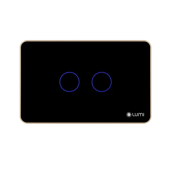 Công tắc cảm ứng Luto kính phẳng, viền thẳng – 3 nút | Chữ Nhật