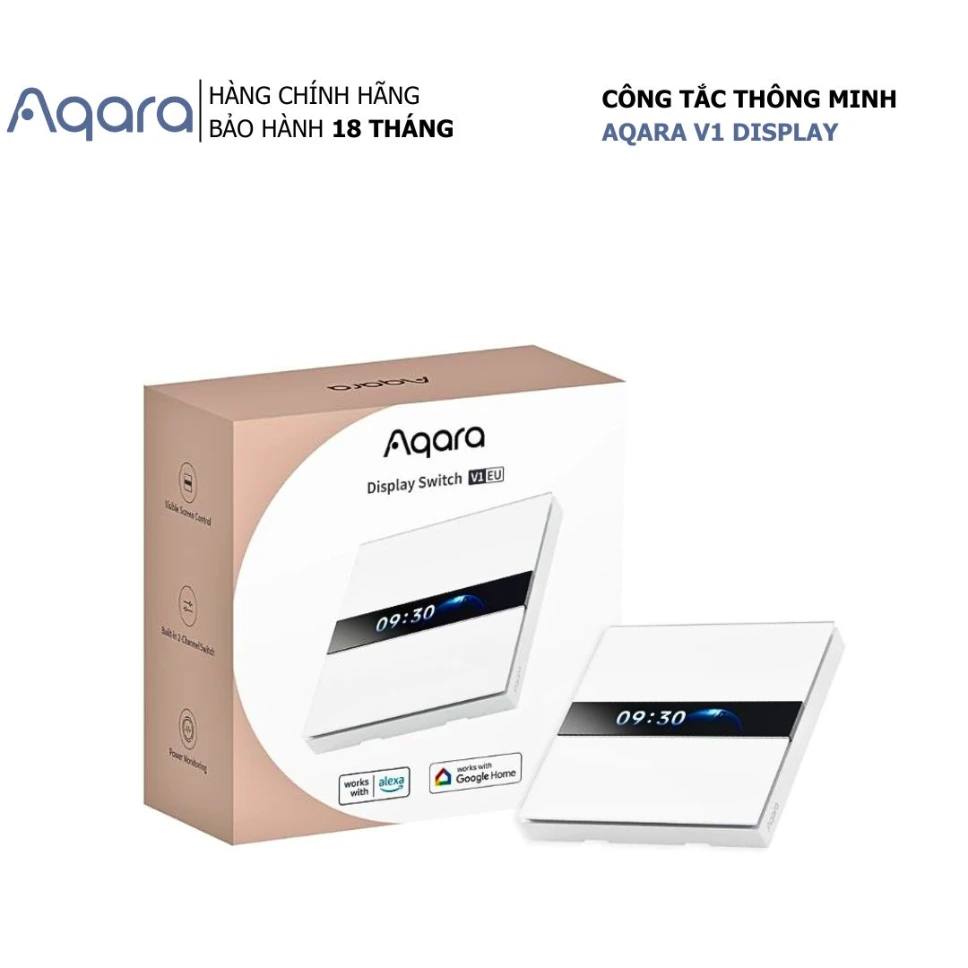 Công tắc thông minh Aqara Display Switch V1 EU WS-K02D