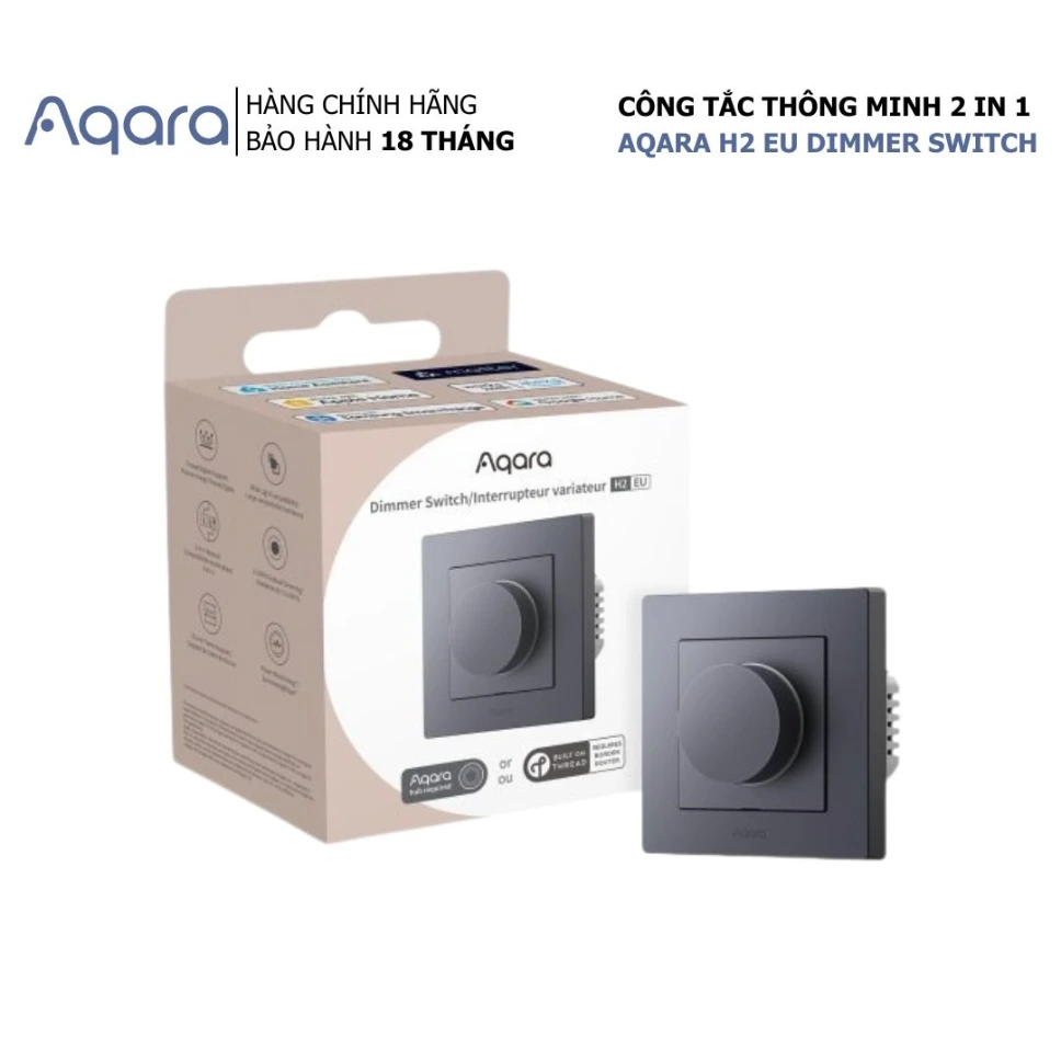 Công tắc xoay Aqara Dimmer H2 EU tùy chỉnh độ sáng